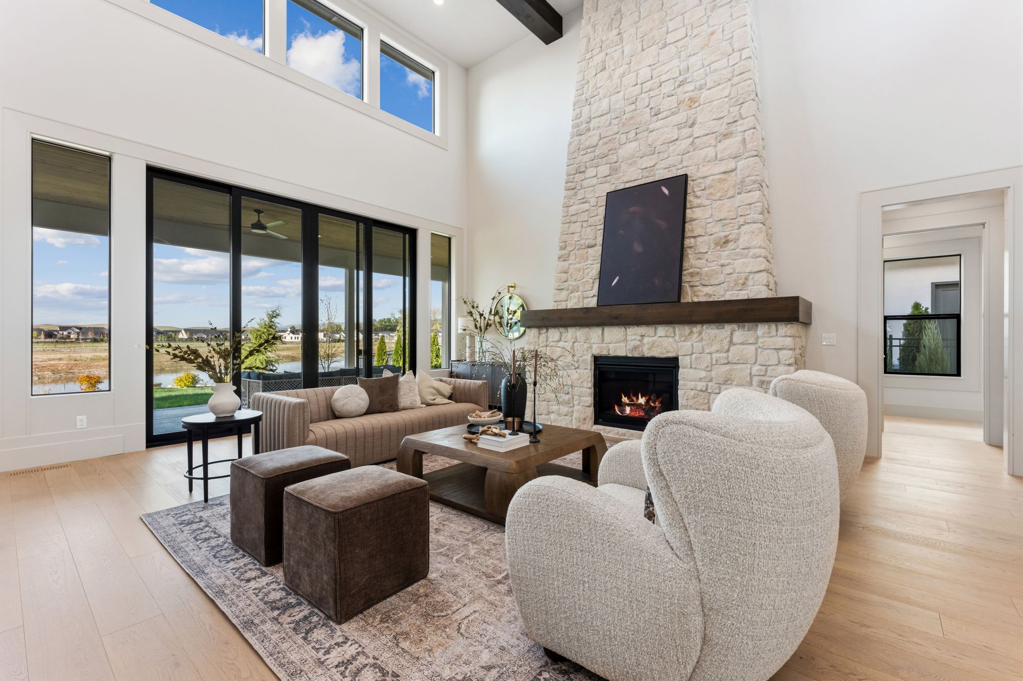 Stone Fireplace — Eagle, ID