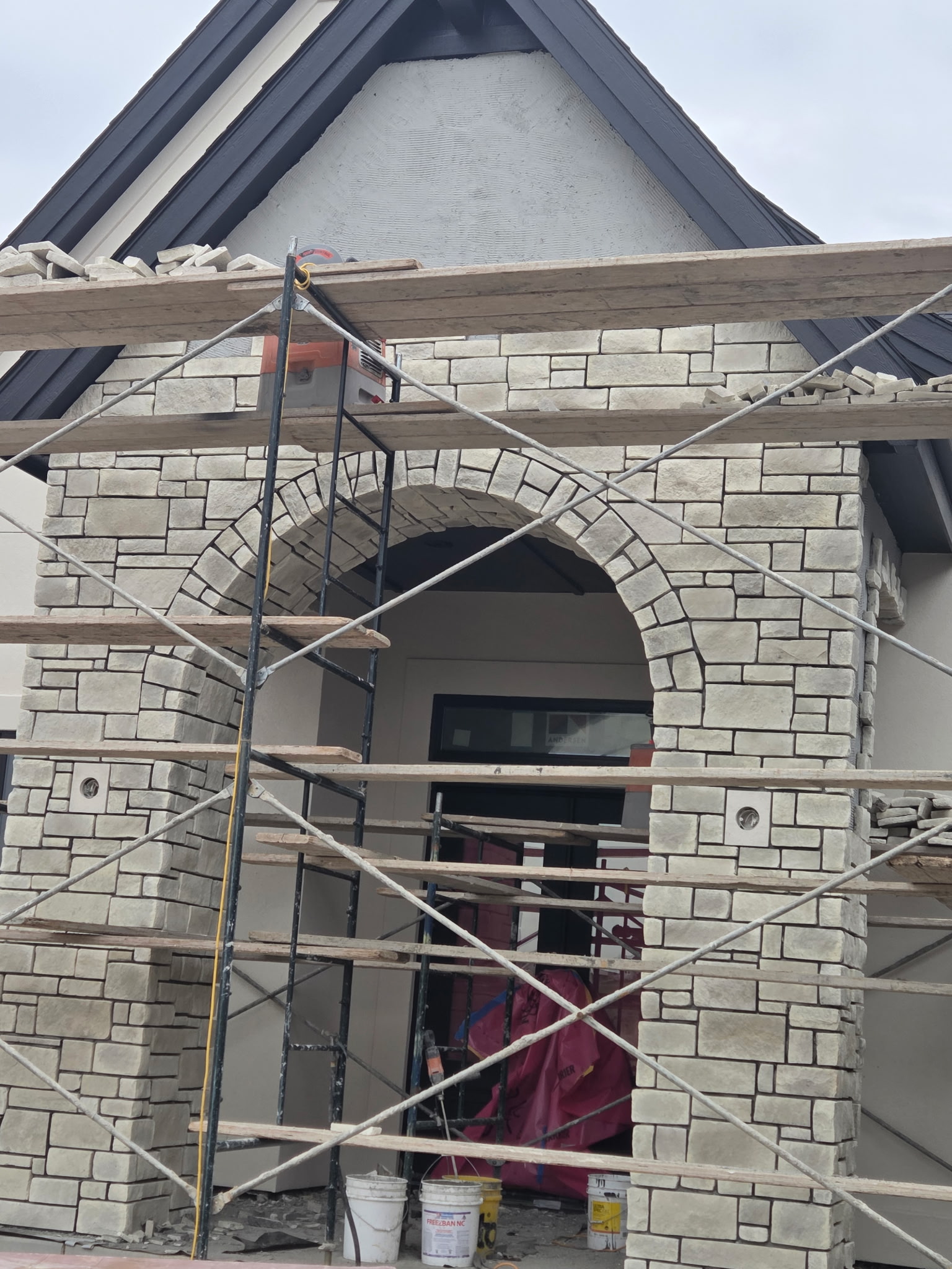 Stone Arch Entry — In Progress
